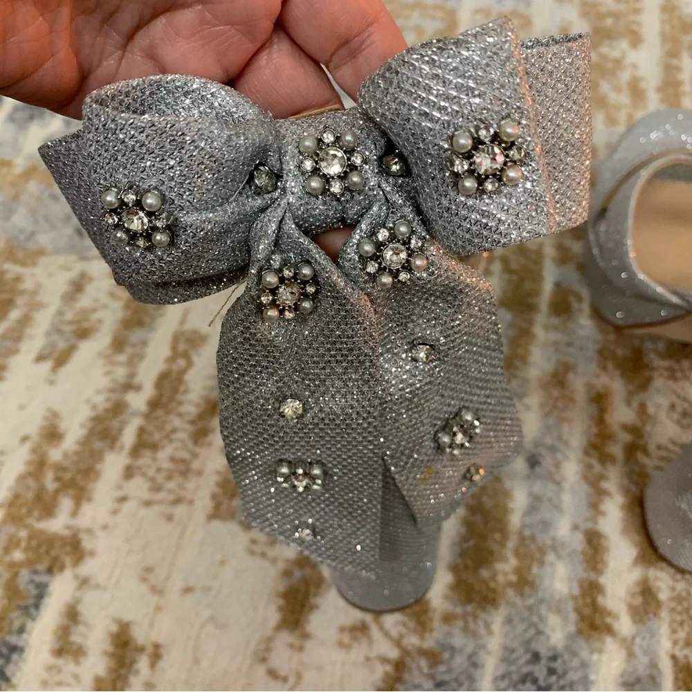 ANTONIO MELANI x Nicola Bathie Lila Bow Detail Platform Dress Sandals - Picture 7 of 13